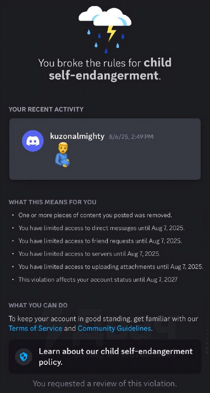 ‼️Discord начал массово банить пользователей после обновления правил из-за новых законов в Великобри