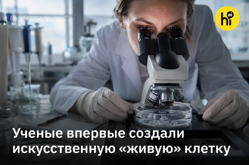 ⚡️ Ученые впервые собрали клетку с нуля — она растет, ест и делится
Команда Кейт Адамалы из Универс