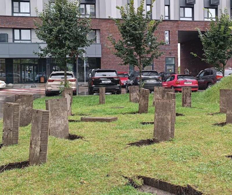 Жители ЖК «Первый Московский» обнаружили кладбище прямо во дворе.
Оказалось, что коммунальщики реш