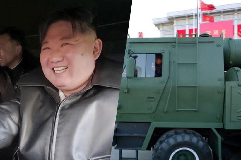 Внимание! Ким Чен Ын прокатился за рулём новой реактивной системы залпового огня и улыбался во весь