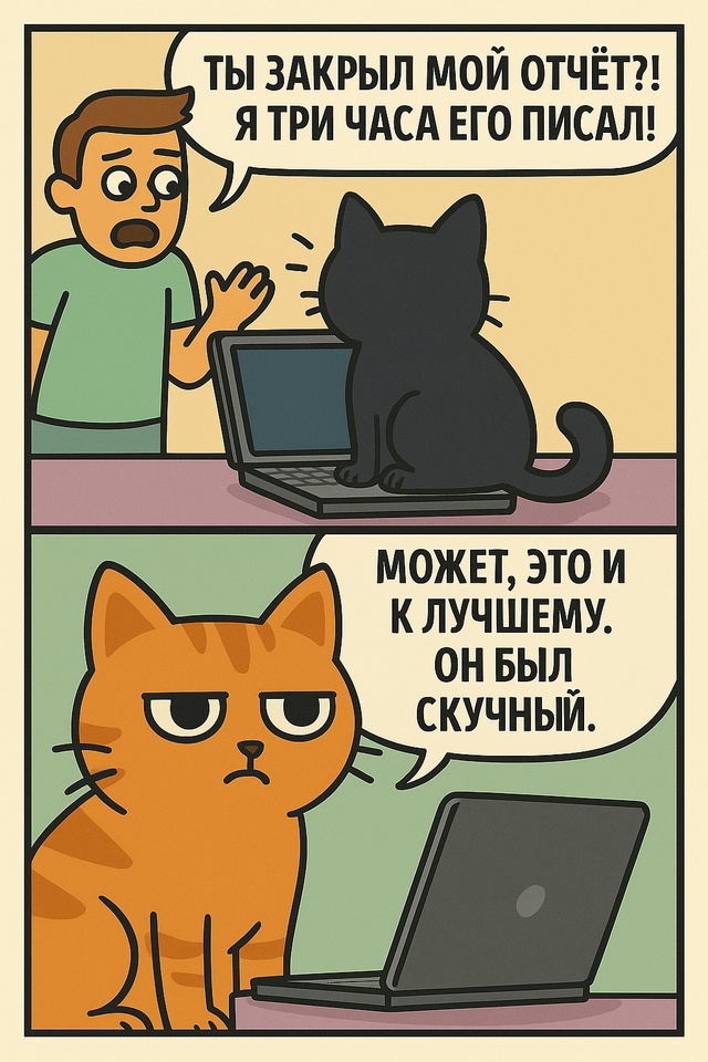 Когда кот решает в твоей работе все