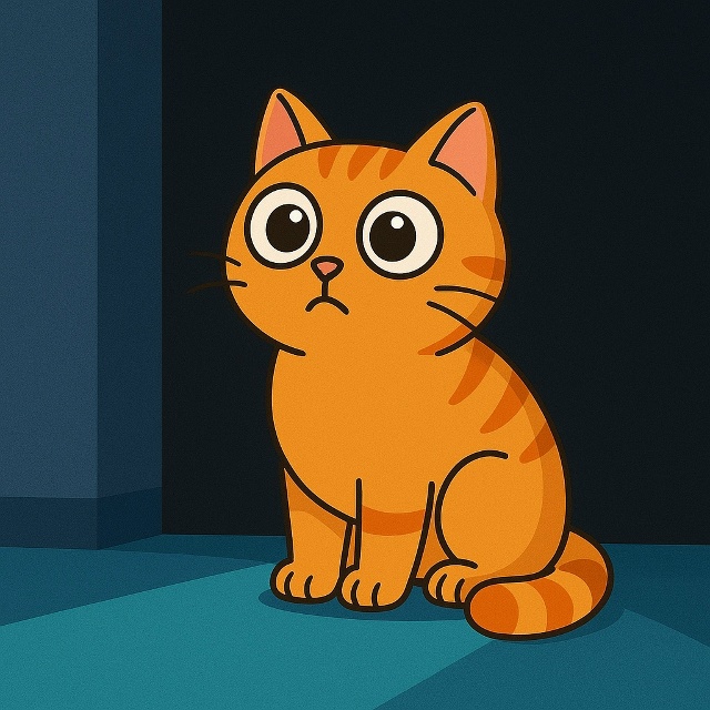 Коты видят в темноте почти в шесть раз лучше человека ??...