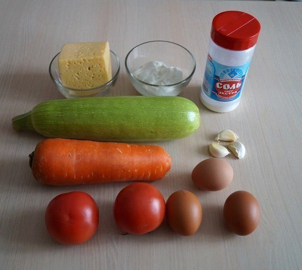 Овощная запеканка.
Ингредиенты: Кабачок молодой — 1 ш?...