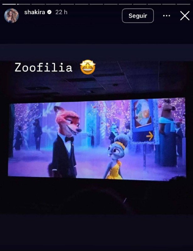«Зоофилия🤩»: певица Шакира посмотрела «Зверополис 2» и немного ошиблась с названием мульта, создав н