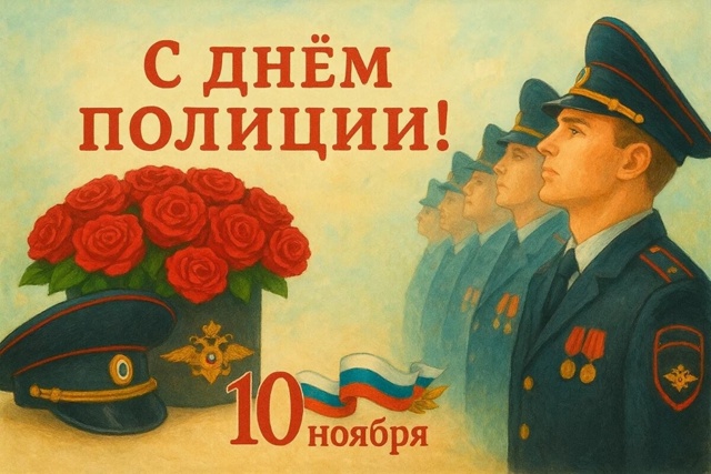 Дорогие наши защитники правопорядка, сотрудники полиц...