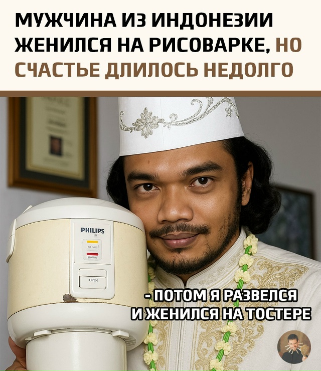 Житель Индонезии устроил необычную свадьбу — его избр...