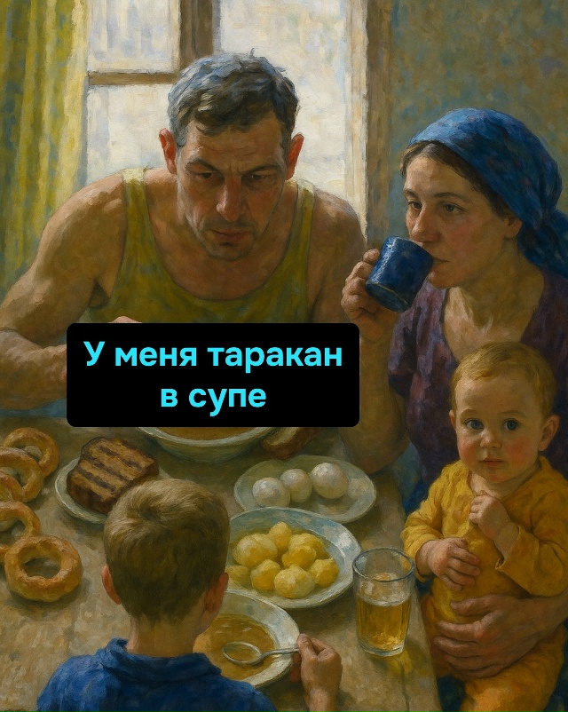 Главное — не таракан в супе, а спокойствие того, кто ег?...