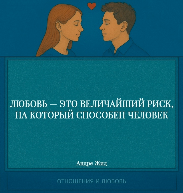 Жид говорит о том, что любовь требует от человека наибо...