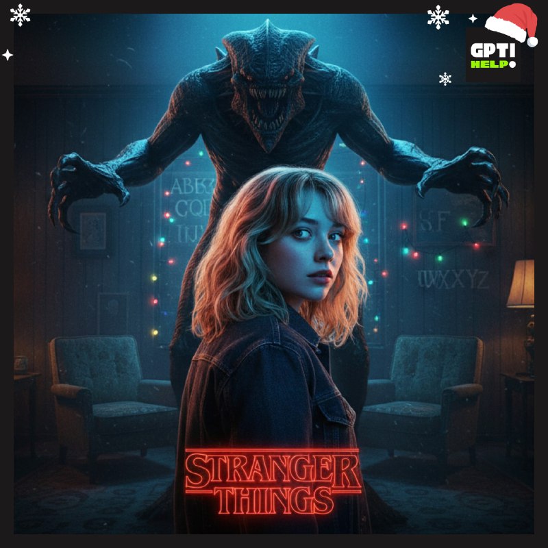 #GPTbanana: Генерим фото в стиле культового сериала!
👻 Смотрите финальный сезон «Stranger Things»