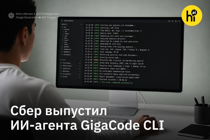 ⚡️ Сбер запустил мультиагентную систему GigaCode CLI для автономной генерации кода
ИИ-ассистент теп