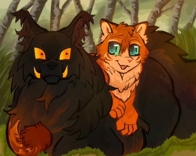 Огонёк и Щербатая
© scourgebff
#KV_ZZ_ART