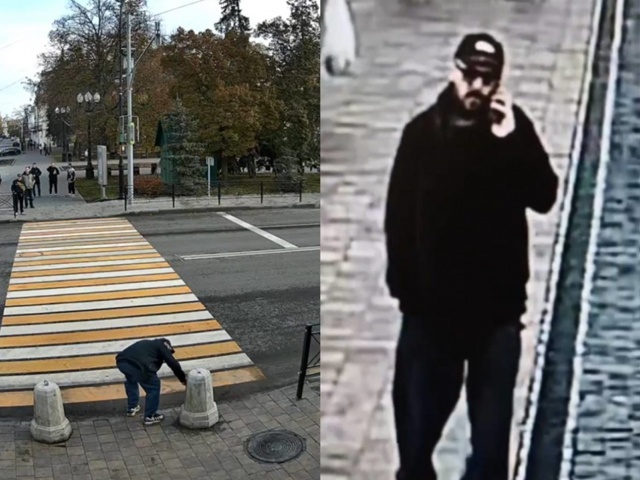 Вандала со свежеотремонтированного тамбовского Арбат...