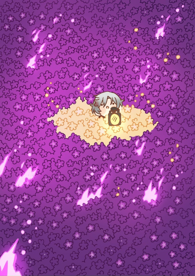 — И снова малыши из Геншина в поле цветочков на обои дл...