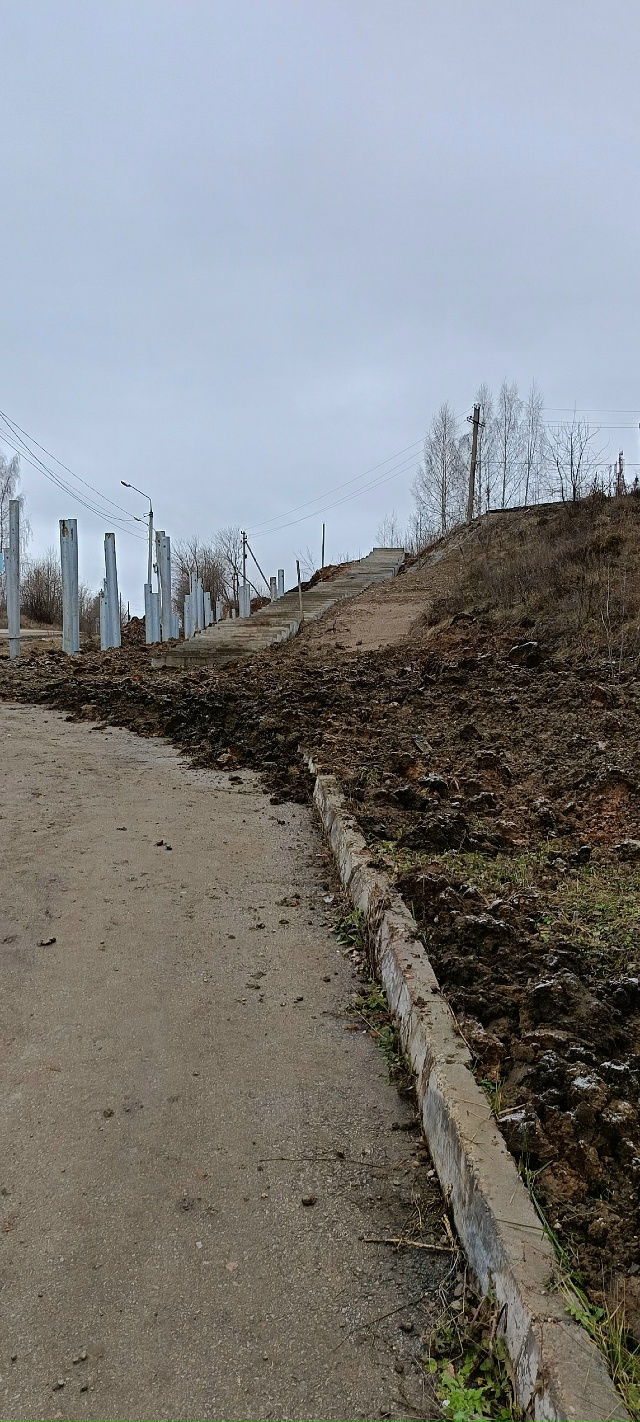 На этот год судя по всему работы по обустройству спуск?...