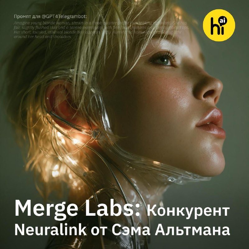 🧠 Стартап Альтмана Merge Labs по созданию нейроинтерфейсов надеется получить $850 млн инвестиций
В