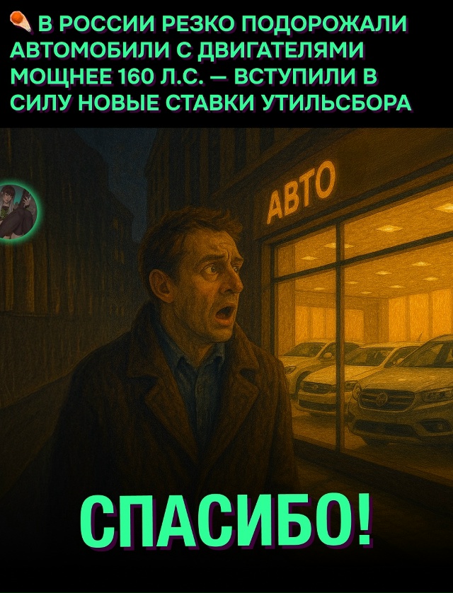 ‼ Утильсбор добил автолюбителей: машины с мощностью с?...