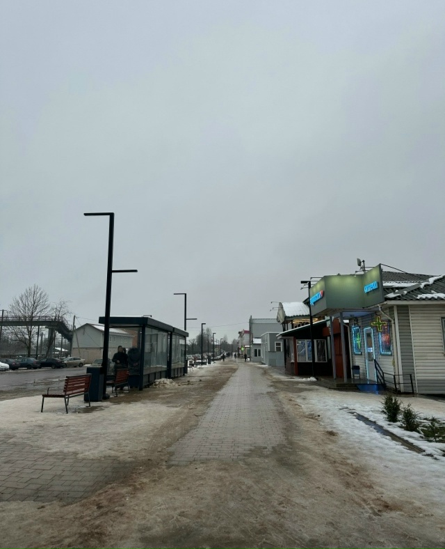 А вообще в центре Окуловки на улице Ленина такая панор?...