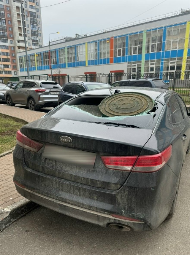 Женщина обрушила крышку от канализационного люка на а?...