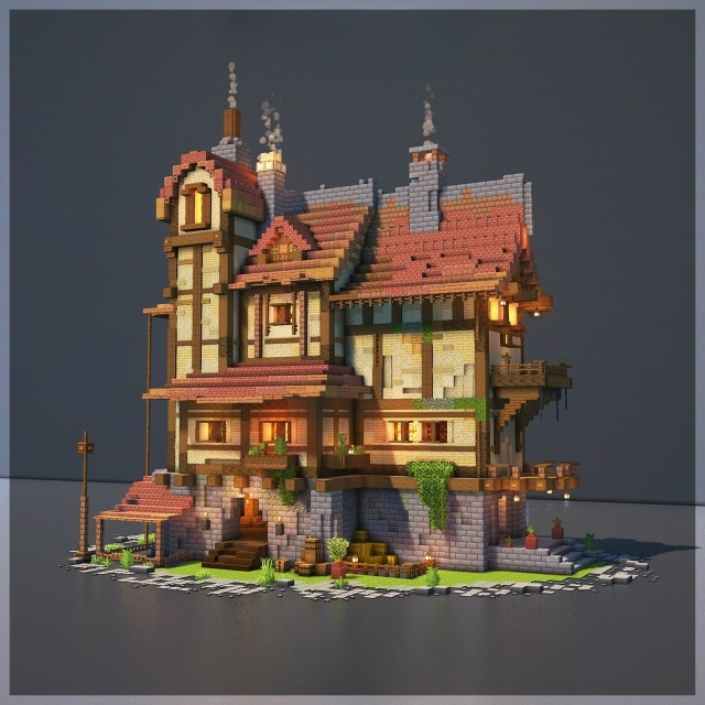 Красивый домик в Стимпанк стиле!
Хотели бы жить в тако...