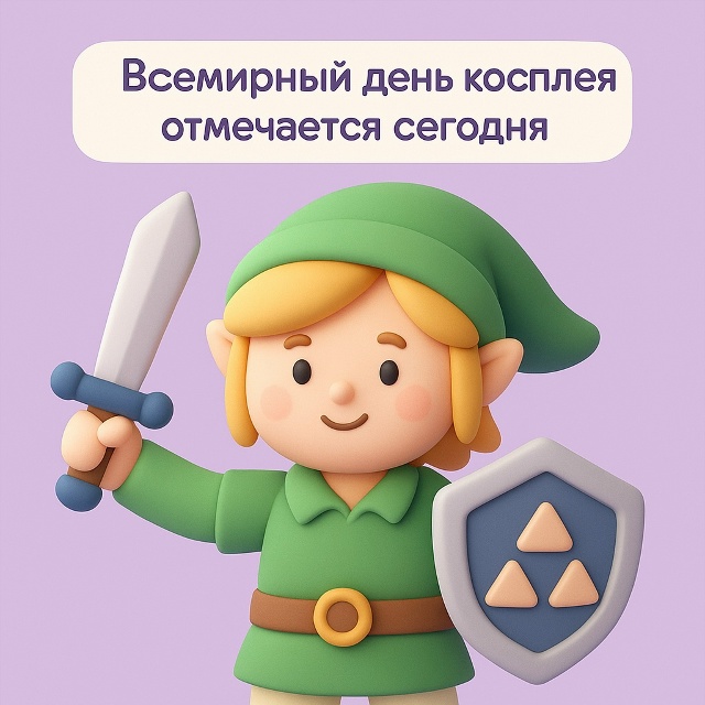 🎭 Всемирный день косплея
Сегодня отмечается Всемирн?...