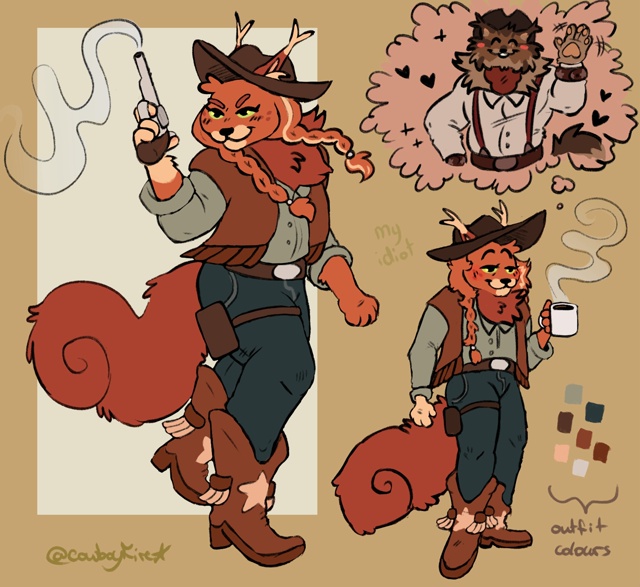 Белка и Ежевика
© cowboyfirestar
#KV_ZZ_ART