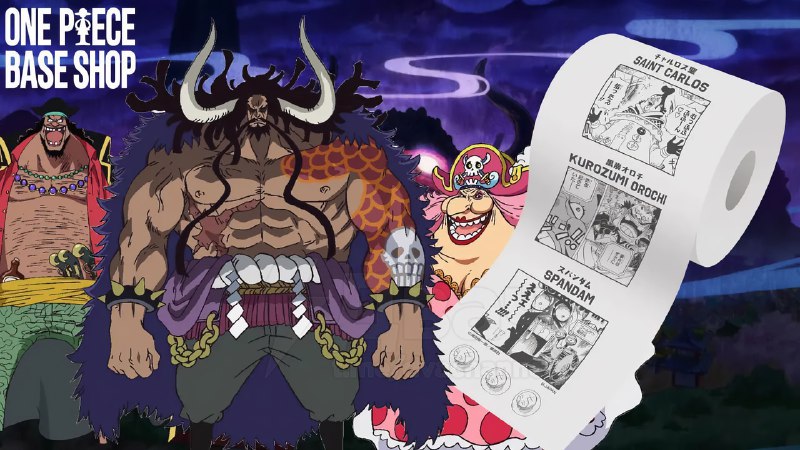 Официальный магазин One Piece выпустит туалетную бумагу со злодеями из манги — фанаты смогут подтира