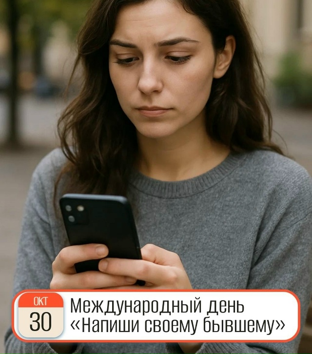 📆 30 октября — Международный день «Напиши своему бывш?...