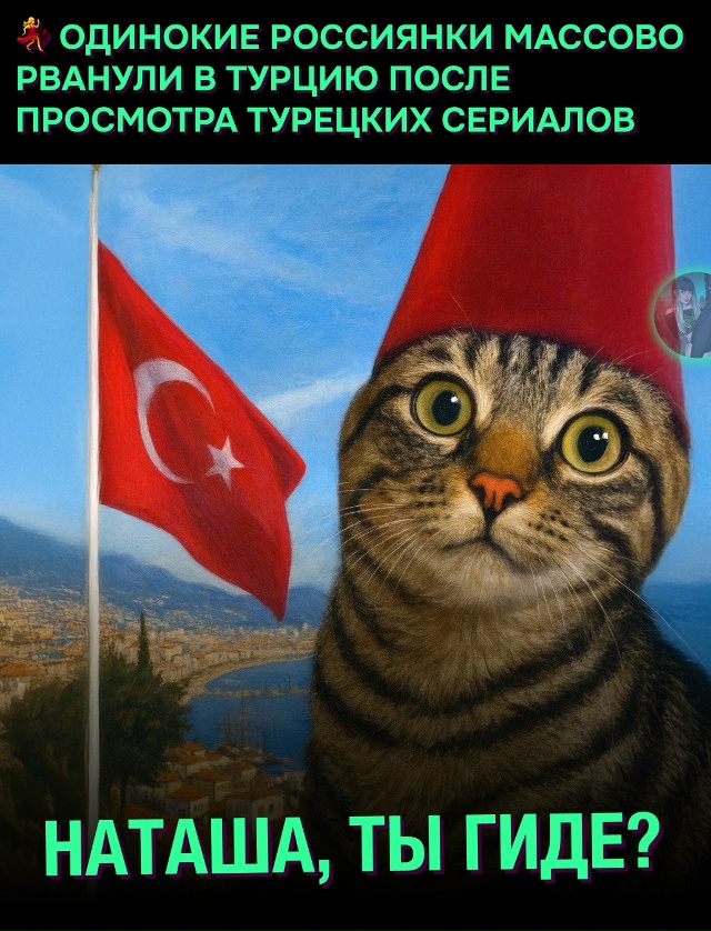 😅 Россиянки ринулись в Турцию в поисках любви
77% женщ?...