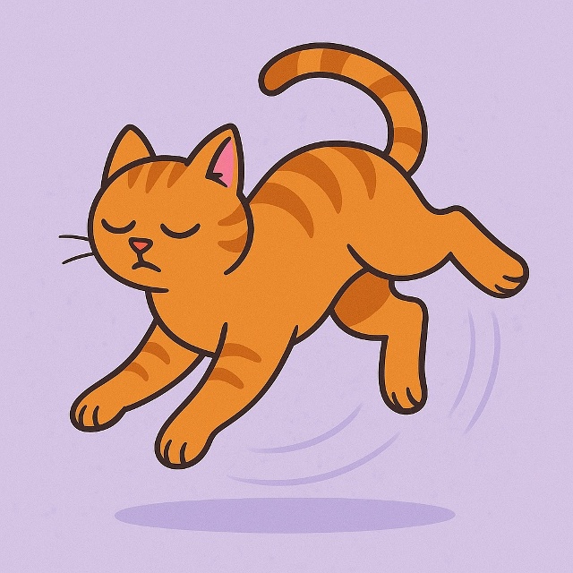 У кошек очень гибкий позвоночник — он состоит из 53 поз?...