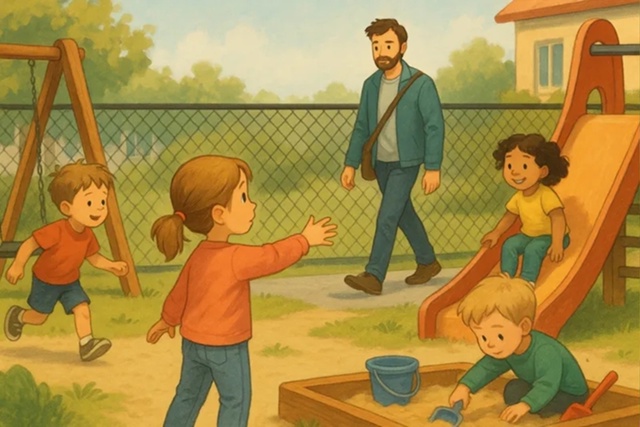 Я помню сад, песочницу, качели,
Игрушек разноцветный х?...