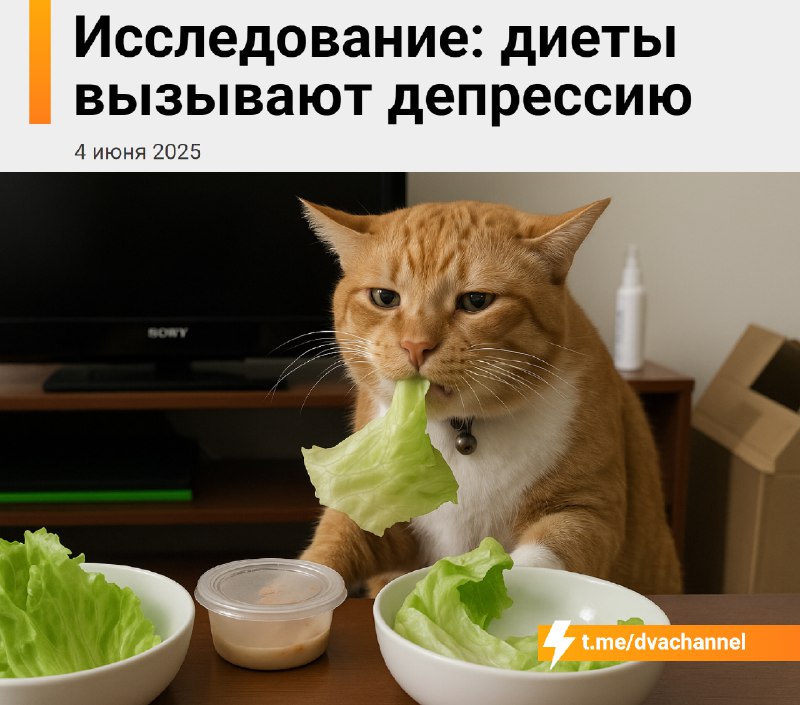 Диеты вызывают депрессию, показало исследование
Учёные доказали, что строгие и низкокалорийные диет