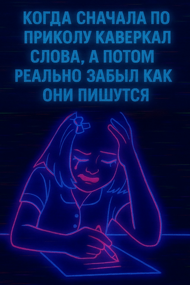Когда хотел быть смешным, а стал функционально неграмо...