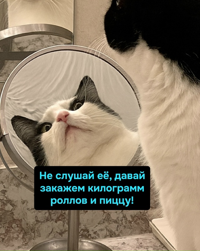 Разум говорит “суп”, сердце — “роллы, пицца”, желудо?...