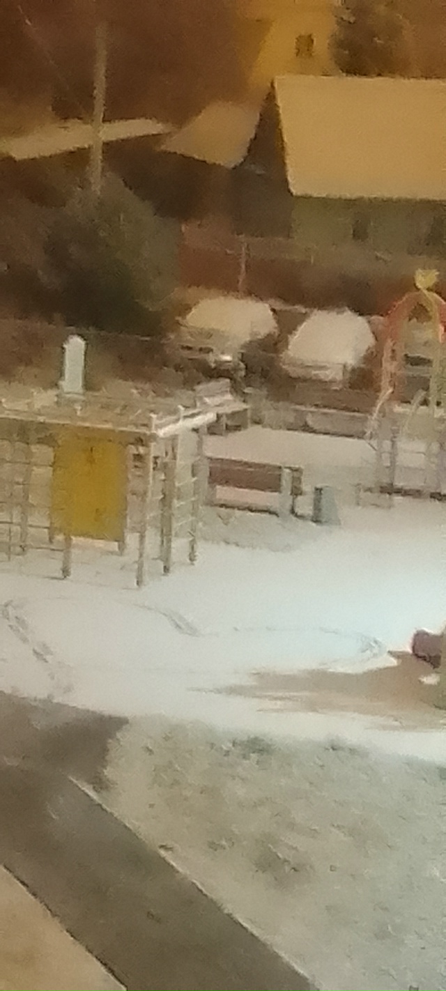 Выпал первый снег в Колтушах, на Верхней. Если пригляде...