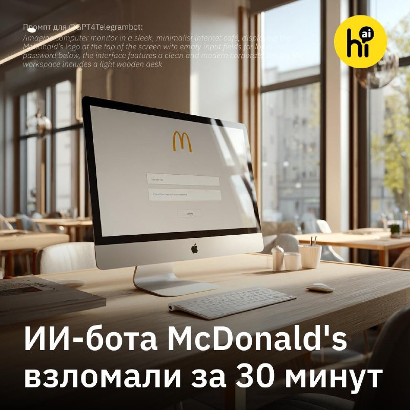 🛡 Хакеры взломали HR-бота McDonald's за полчаса
Компания McDonald's использует для найма сотруднико