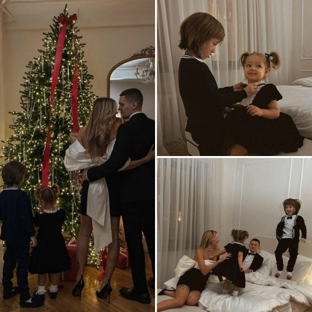 Когда нарядились, чтобы сделать красивые семейные фот?...