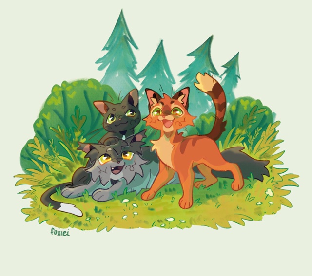 Огонёк, Клубок и Горелый — редрав
© foxiei
#KV_ZZ_ART