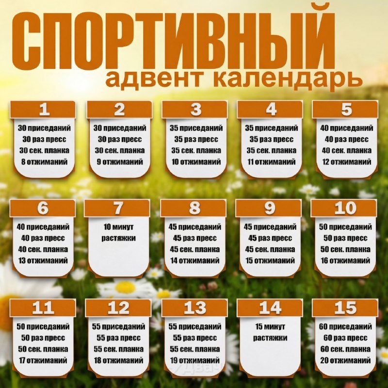 Подъехал спортивный челлендж, чтобы привести себя в форму к лету всего за месяц — до тепла остался 7