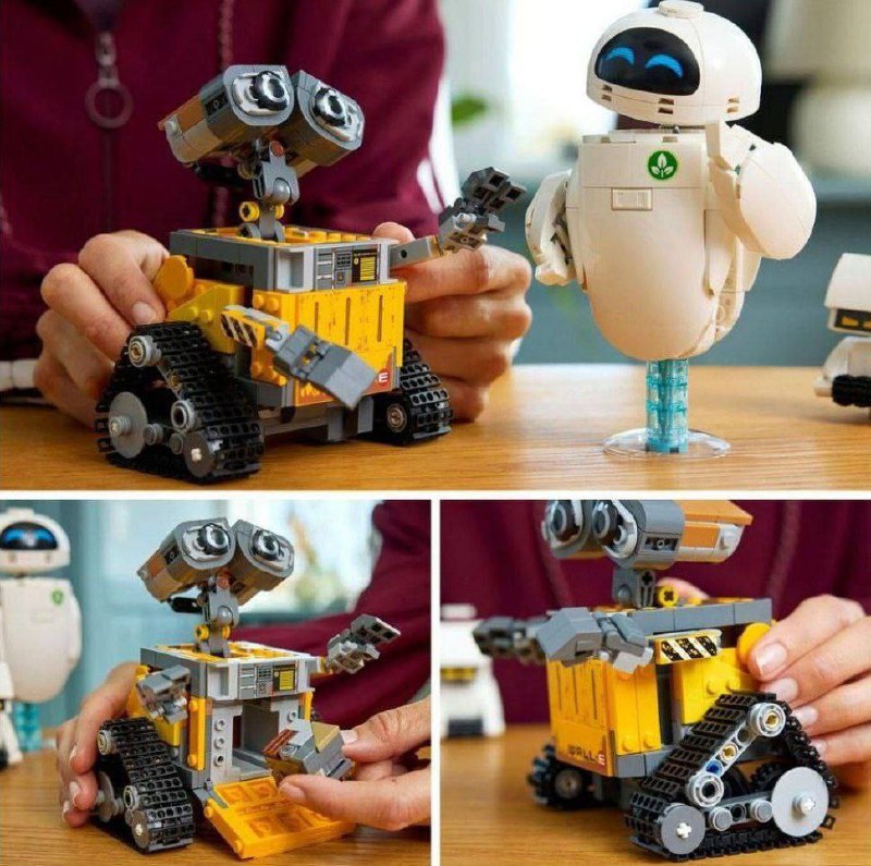 Lego по ВАЛЛ-И уже в продаже — можно поставить милейшего робота-мусорщика себе на полку.
В наборе с