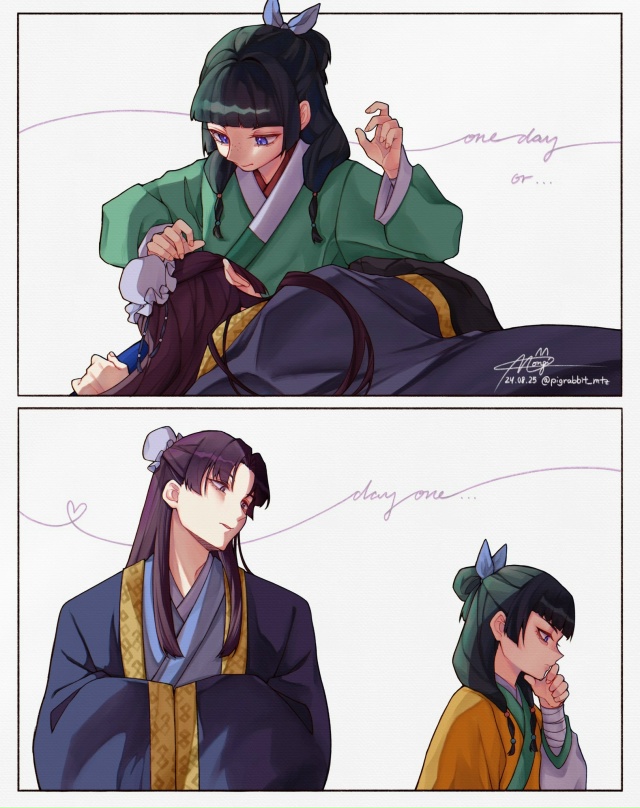 #Kusuriya_no_Hitorigoto / Монолог в аптечной лавке
Art: pigrabbit_mtz
(Д?...