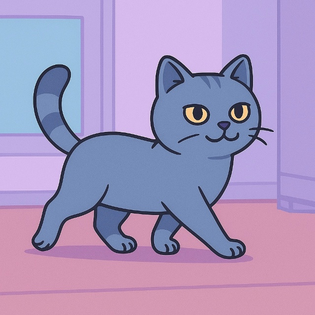 Британская короткошёрстная
Эти кошки двигаются удиви?...