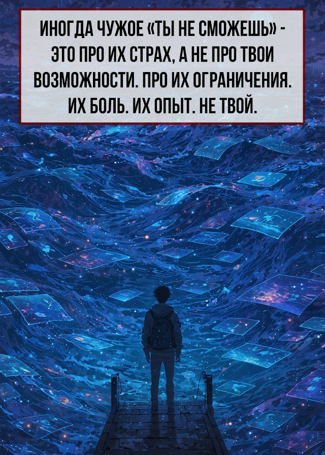 Глупо отказываться от мечты, просто потому что кто-то с...