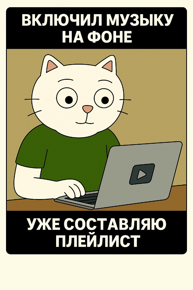 Иногда включаешь музыку «на фоне»,
а потом ловишь себя ...