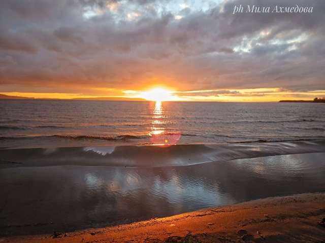 Закат сегодня просто невероятной красоты. Жигулёвское...