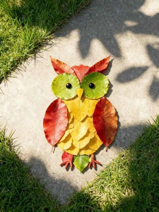 Смотрите какую прелесть можно сделать из листьев с дет...