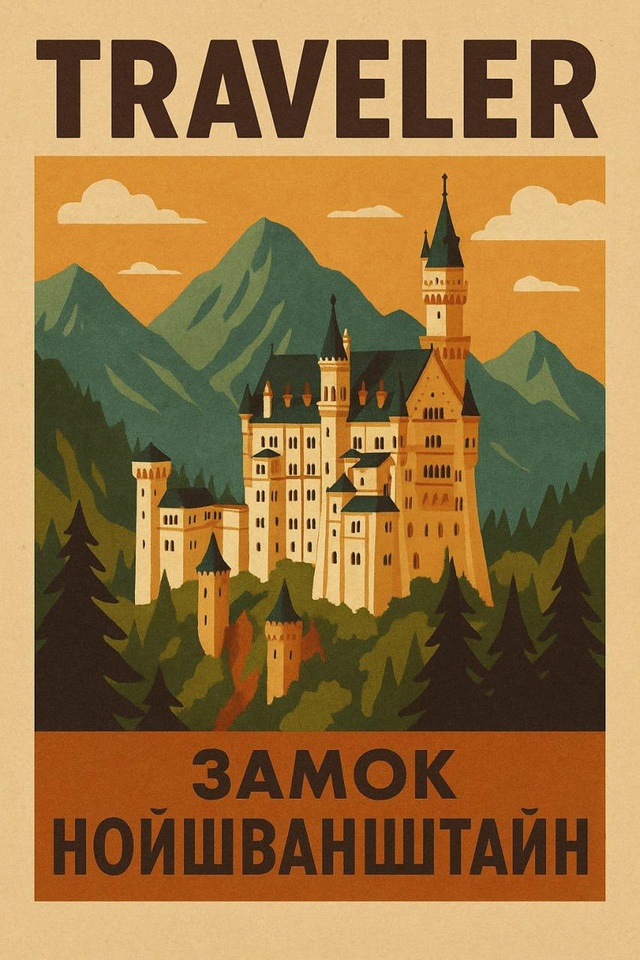 Замок Нойшванштайн — сказка, построенная на скале.
На...