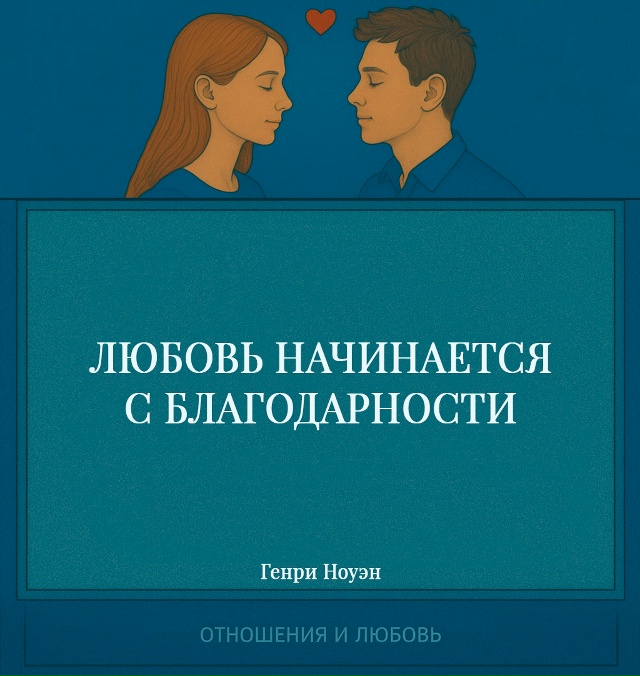 Любовь всегда рождается из благодарности — не из нужд?...