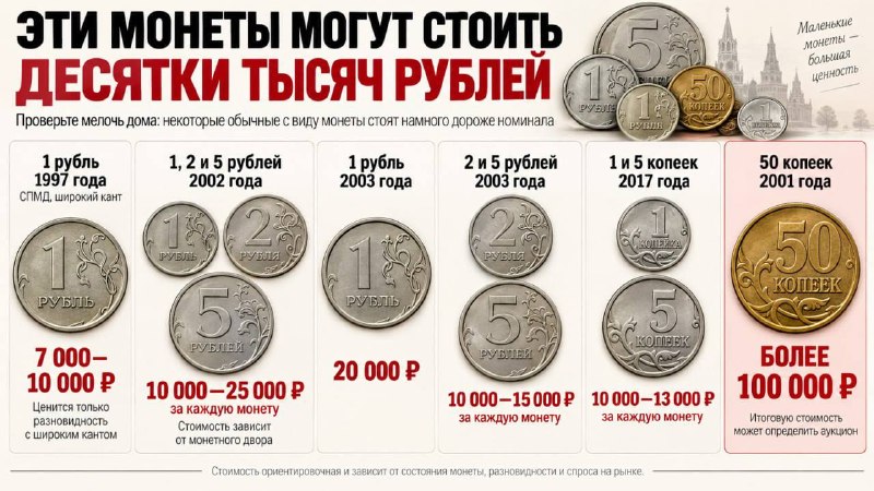 🤑Пятирублёвая монета 1999 года может принести владельцу до 600 000₽
За всё время нашли всего три та