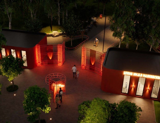 Новый вход, «зелёная долина» и мост через железную дор?...