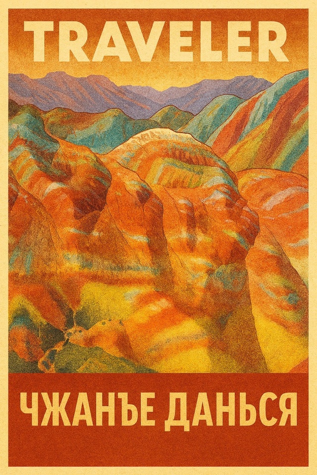 🌎Чжанъе Данься, Китай — словно картина, написанная са...